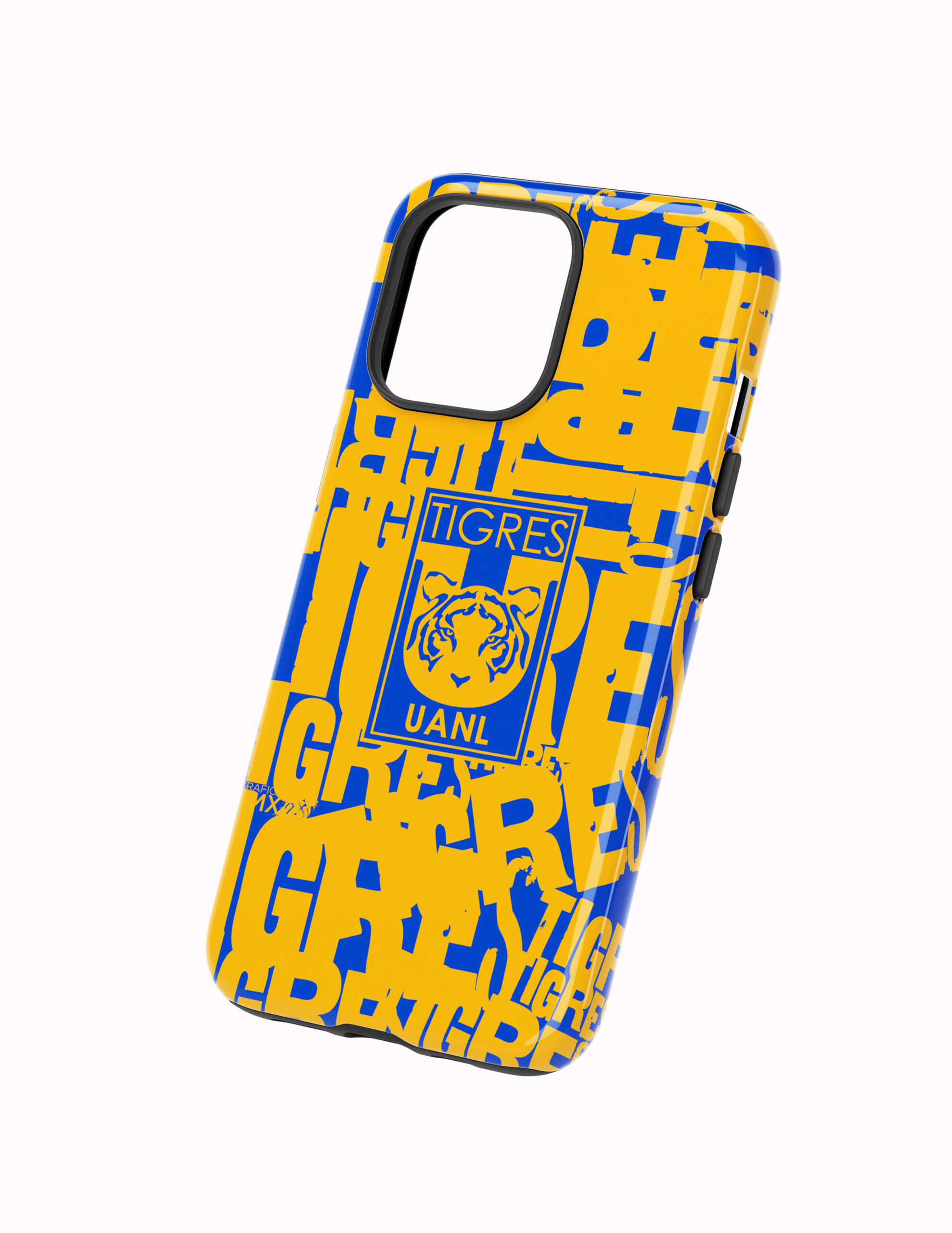 Nombres Repetidos Costado 3D Tigres Funda Full Color Doble Protección Tigres Legendarios - Imagen 1